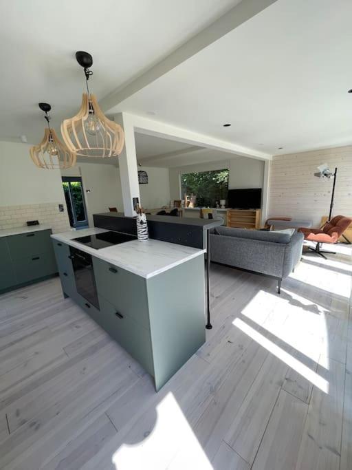 Modern Beach House For 12 Pers! With Jacuzzi Julianadorp Bagian luar foto